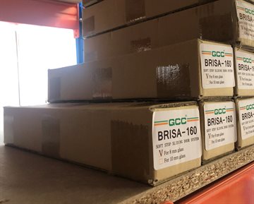 Brakettboks for Brisa-160 - 8 mm glasstykkelse